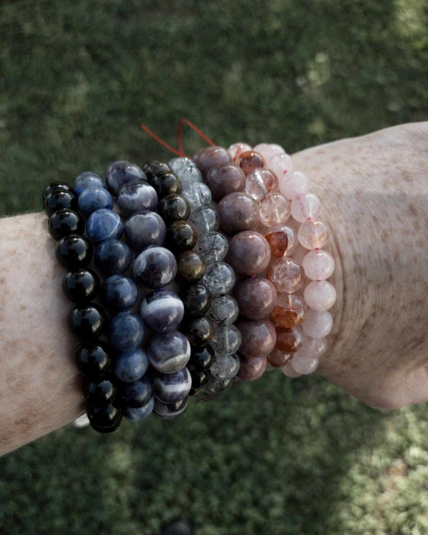 Assorted Stone Stretch Bracelets
