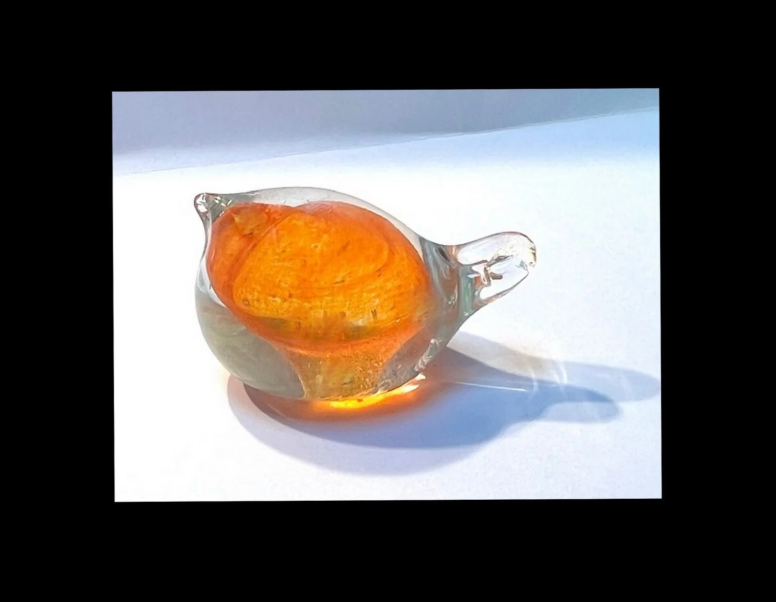 Orange Bird Figurine