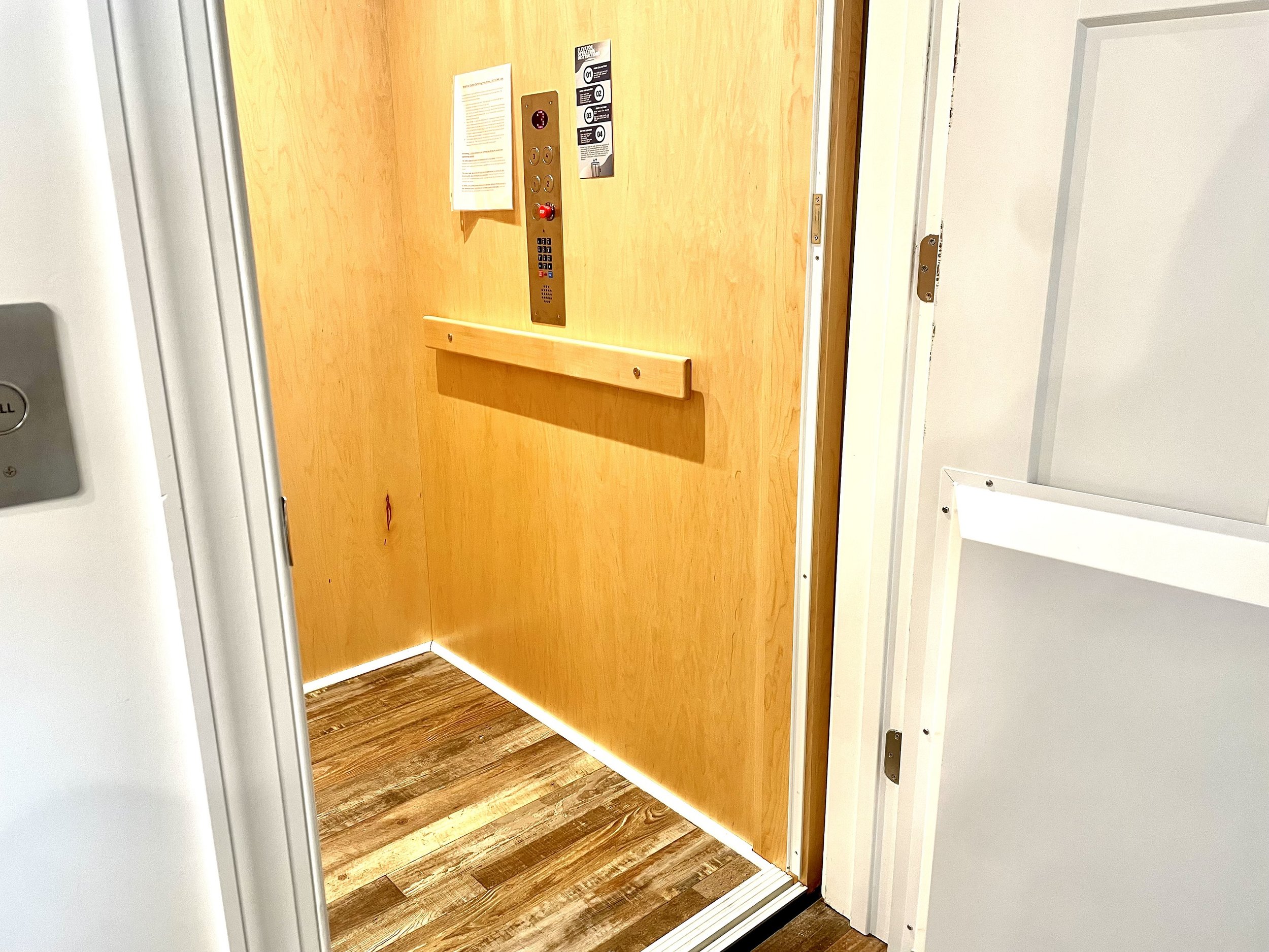DIY Photo: Topsail Island Vacation Rental Elevator Interior