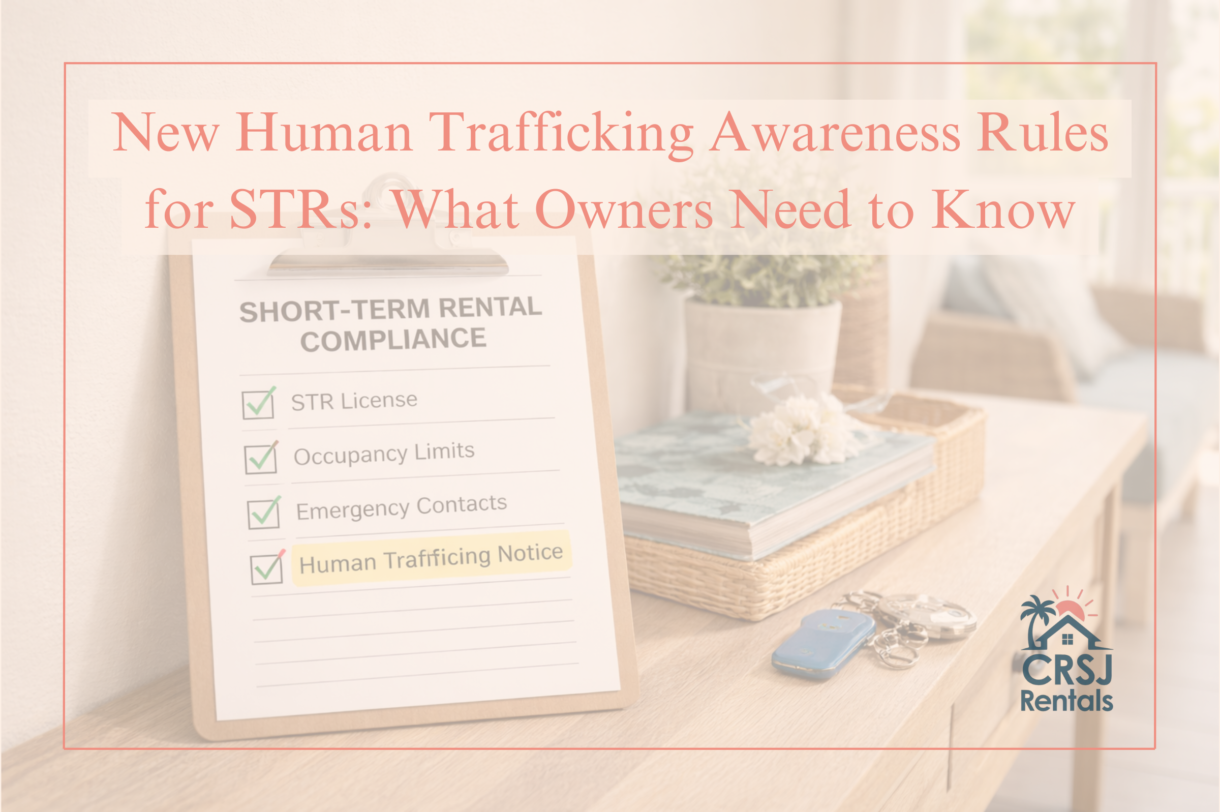 New Human Trafficking Awareness Rules for Topsail Island Vacation Rentals: What Owners Need to Know
