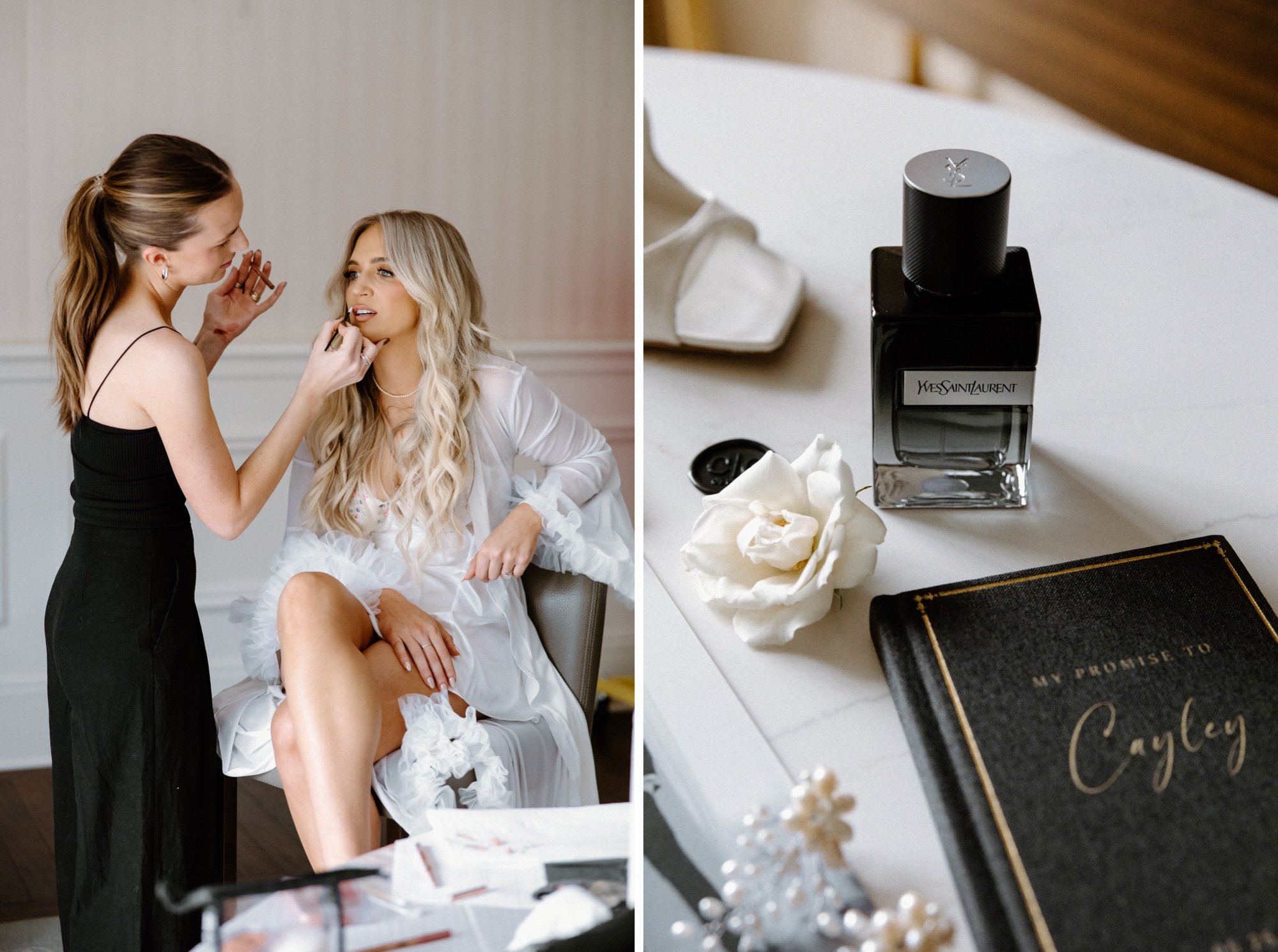 getting ready at the St. Regis Hotel Atlanta