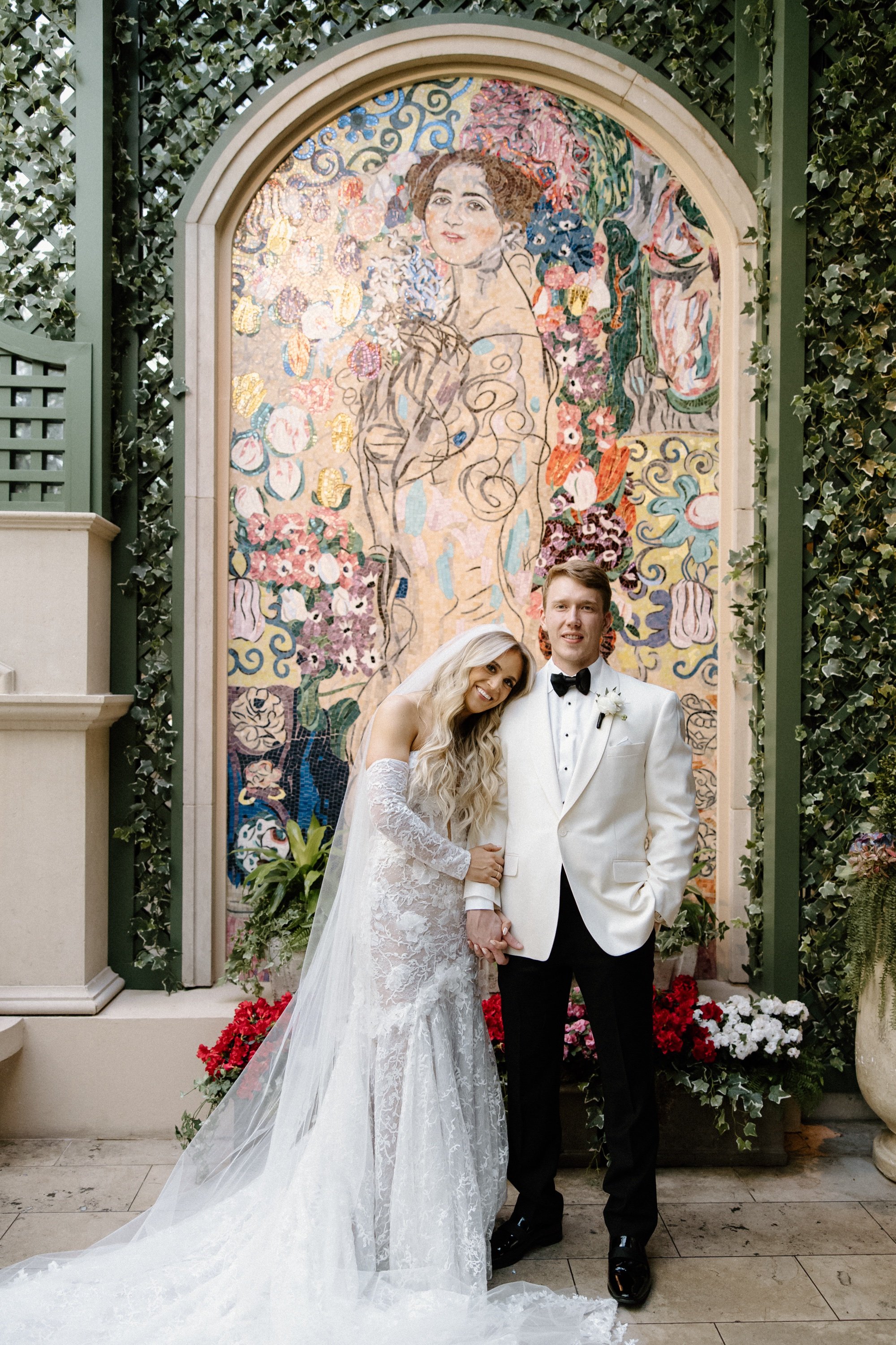 fine art wedding portraits in the Garden Room at the St Regis Hotel Atlanta