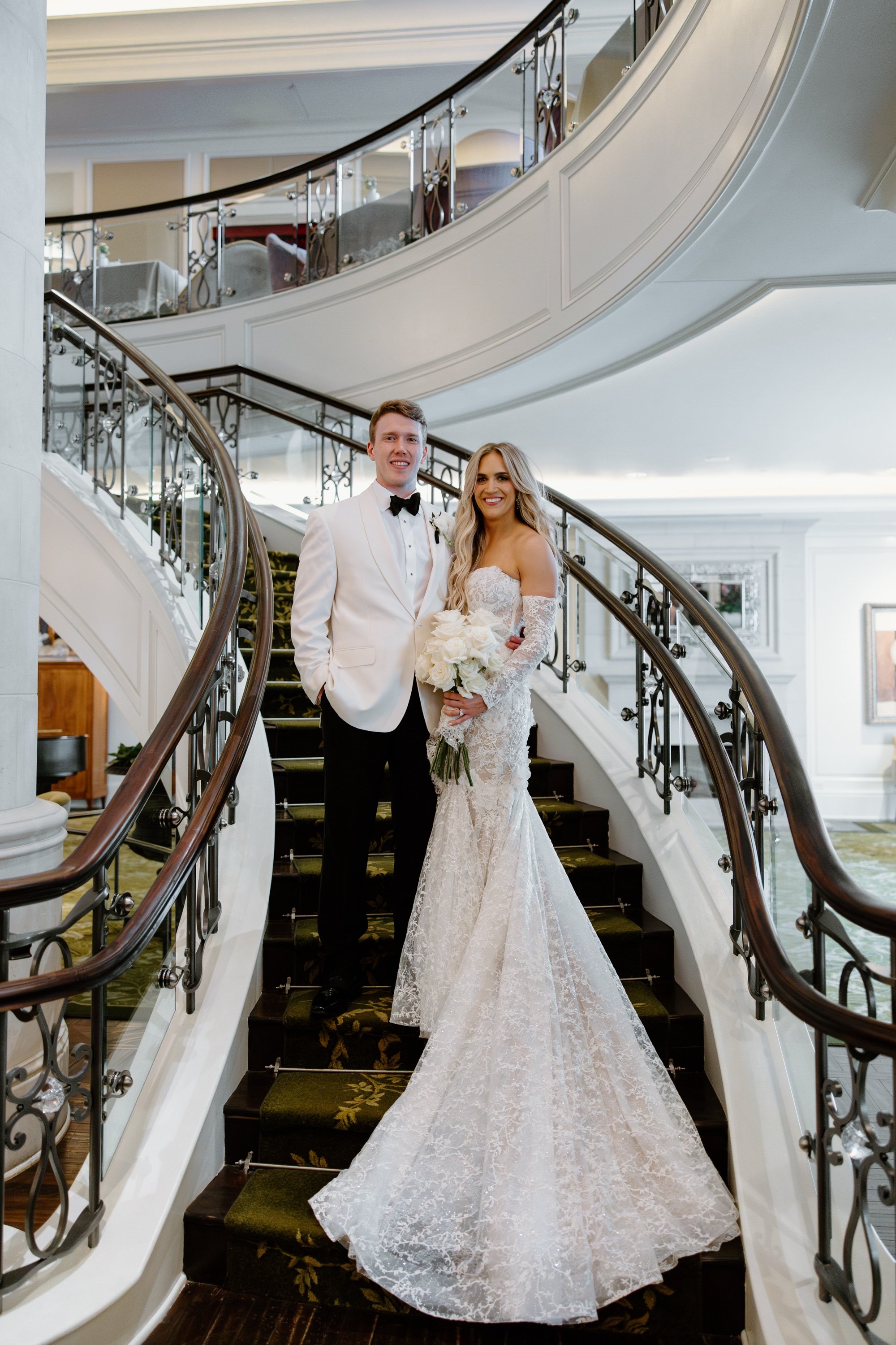 luxury black and white wedding at the st regis hotel atlanta
