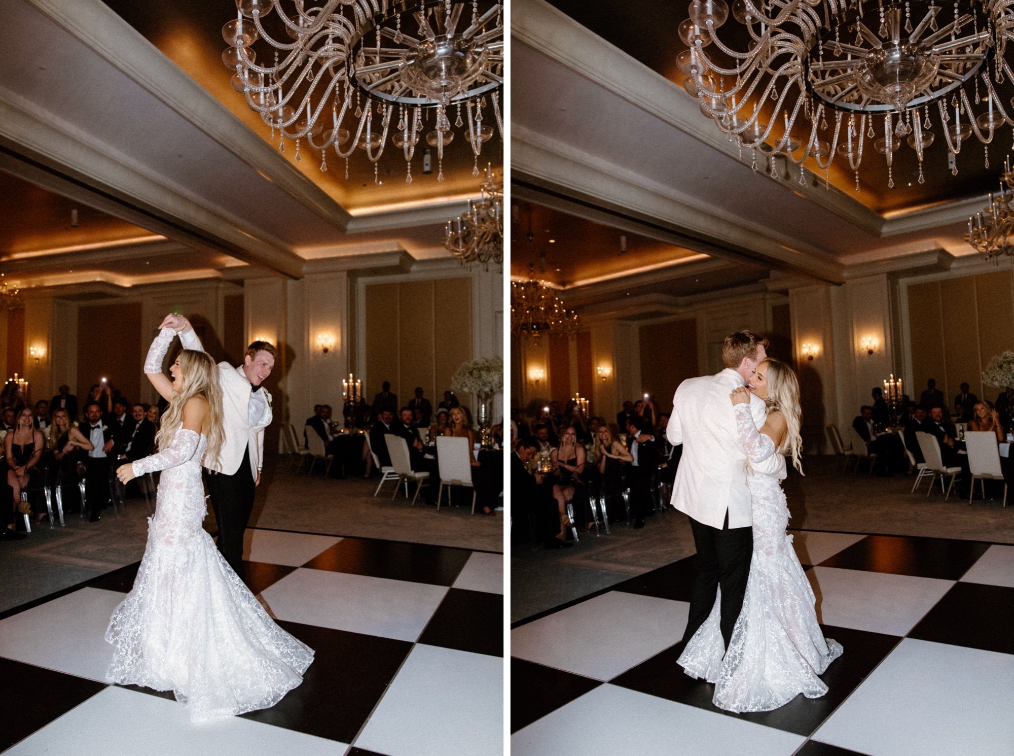 black and white wedding