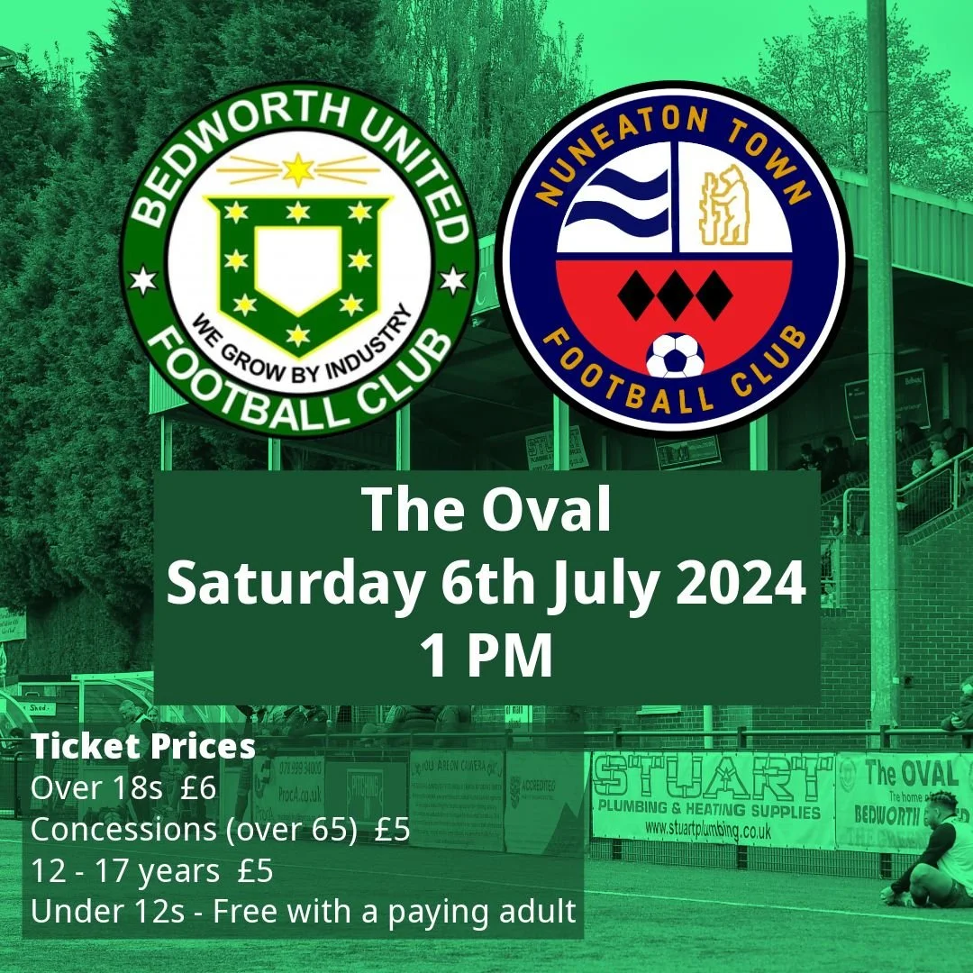 MATCH PREVIEW: Bedworth United pre-season friendly, Saturday 1pm