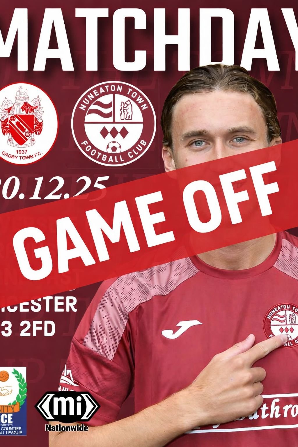 MATCH OFF | GNG Oadby Town (A)