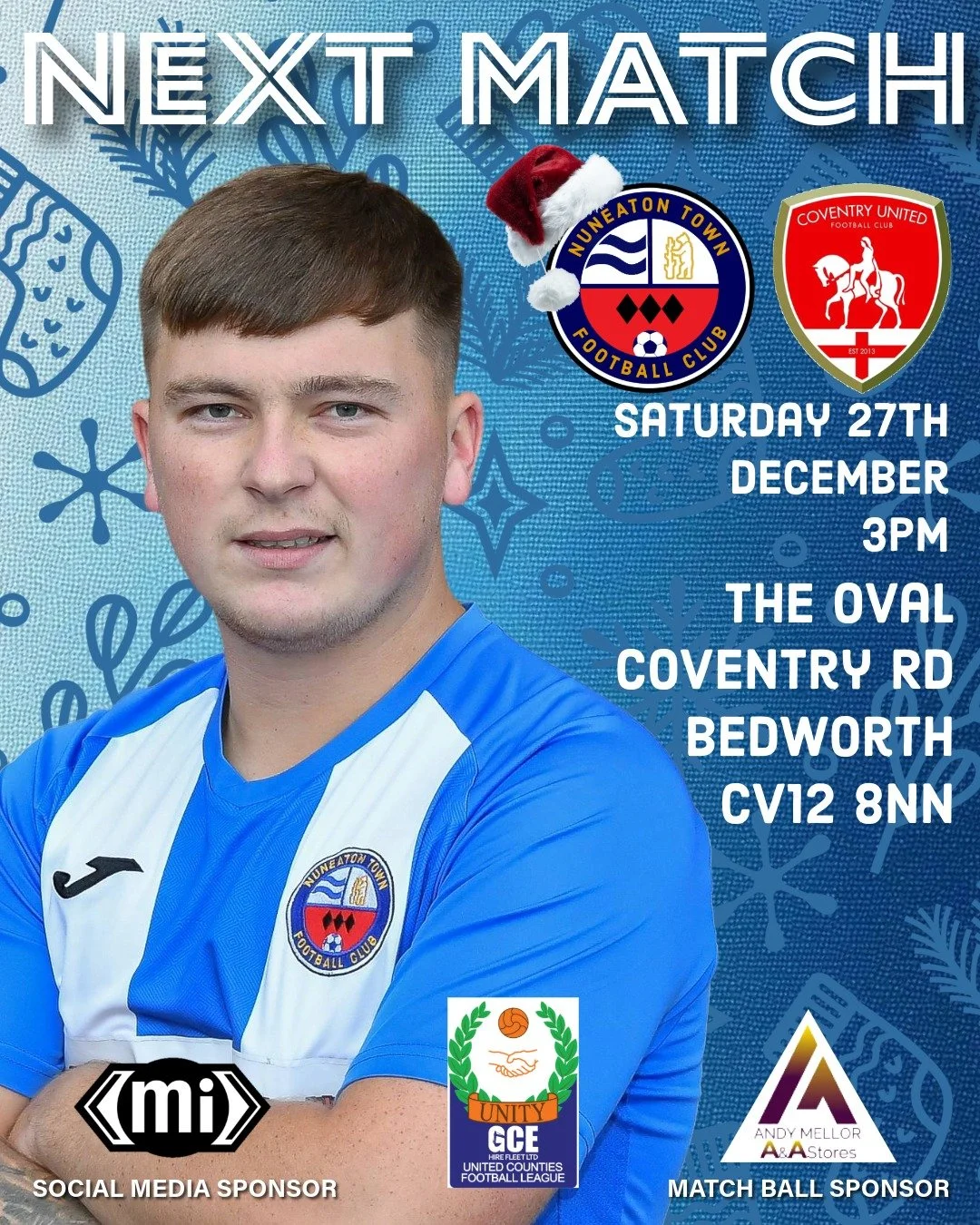 Match Preview: Coventry United (H), sat 27th Dec, 3pm