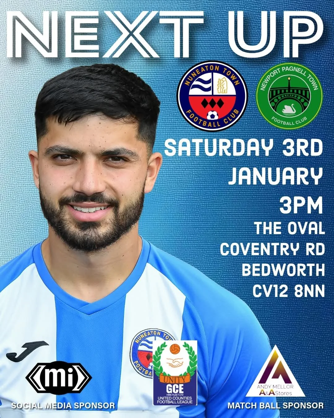 📋Match preview: Newport Pagnell Town (H), Sat 3rd Jan, 3pm