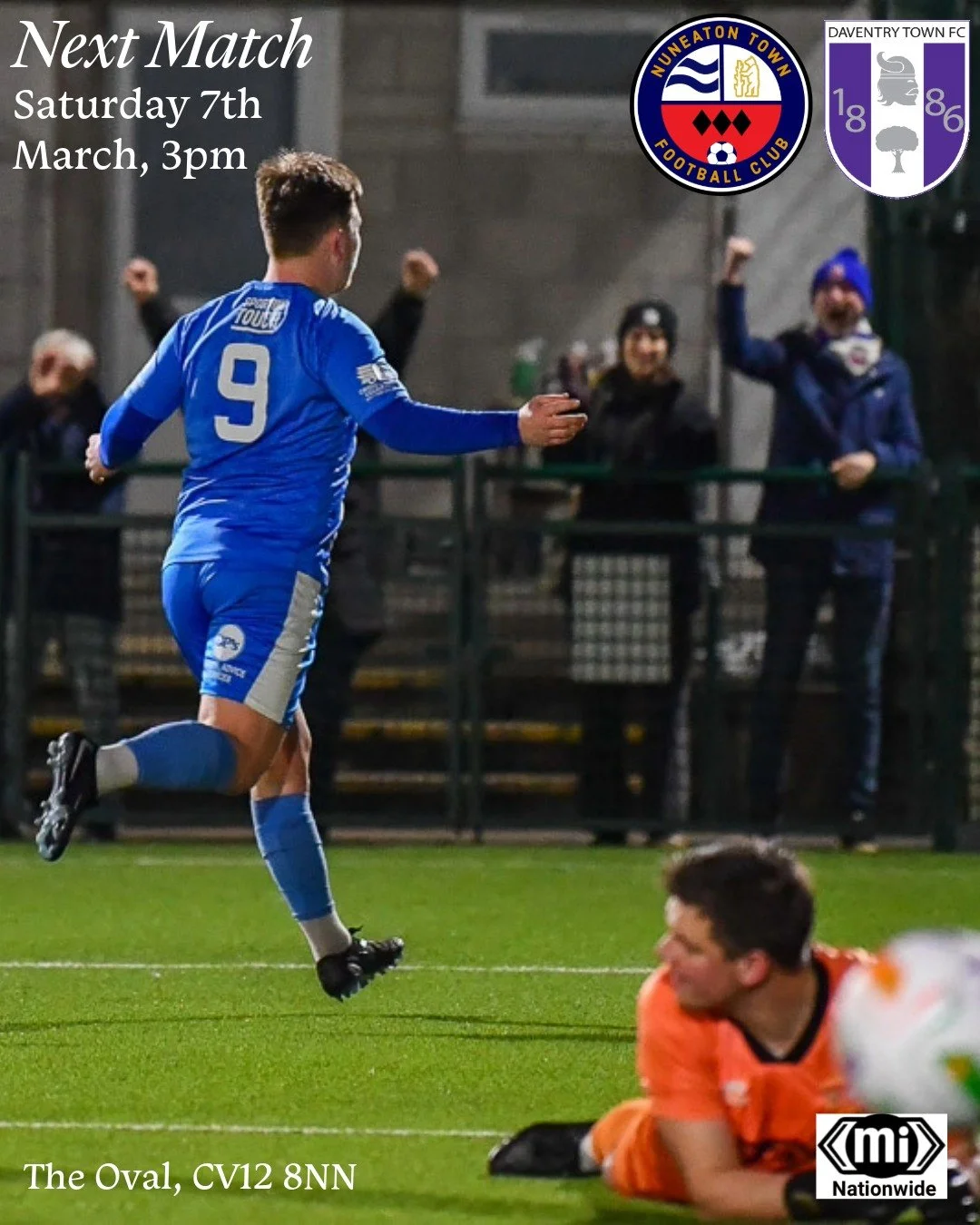 Match Preview: Daventry Town (H), Sat 7th March, 3pm