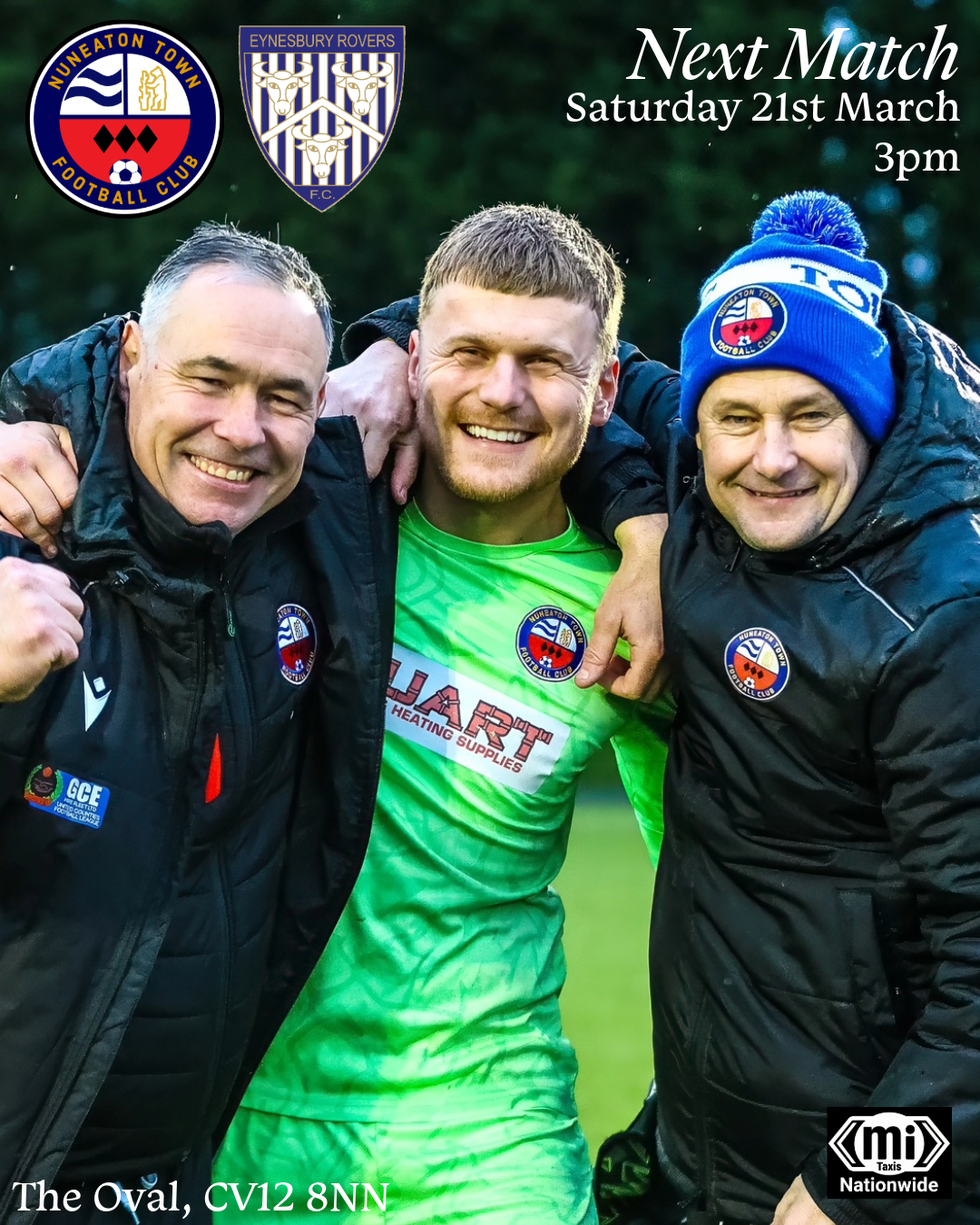 Match Preview: Eynesbury Rovers (H), Sat 21st March, 3pm