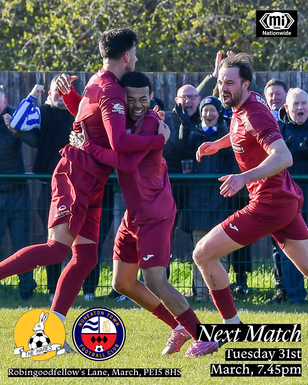 Match Preview: March Town United (A), tues 31st March, 7:45PM