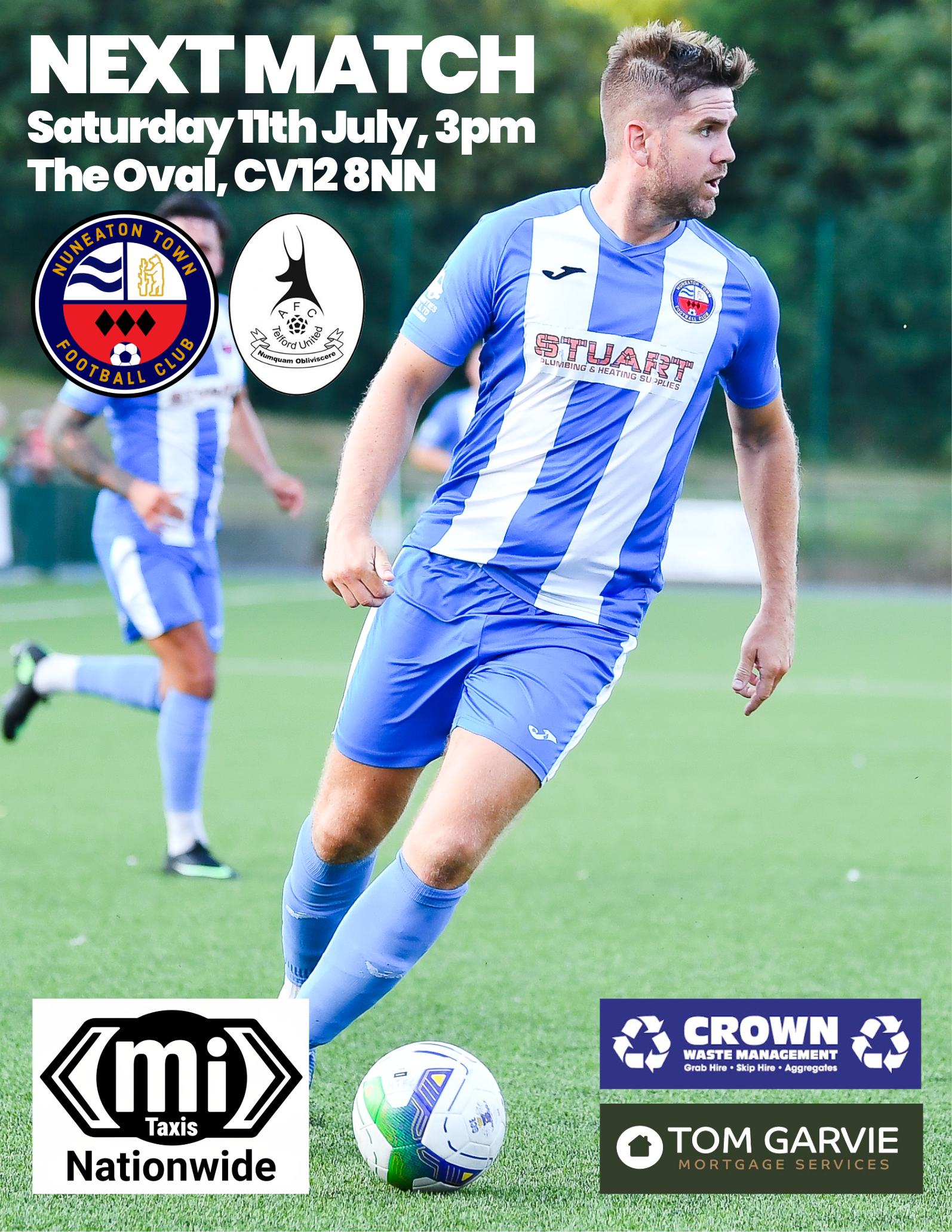 Match Preview: AFC Telford United (H - Friendly), Sat 11th July, 3pm