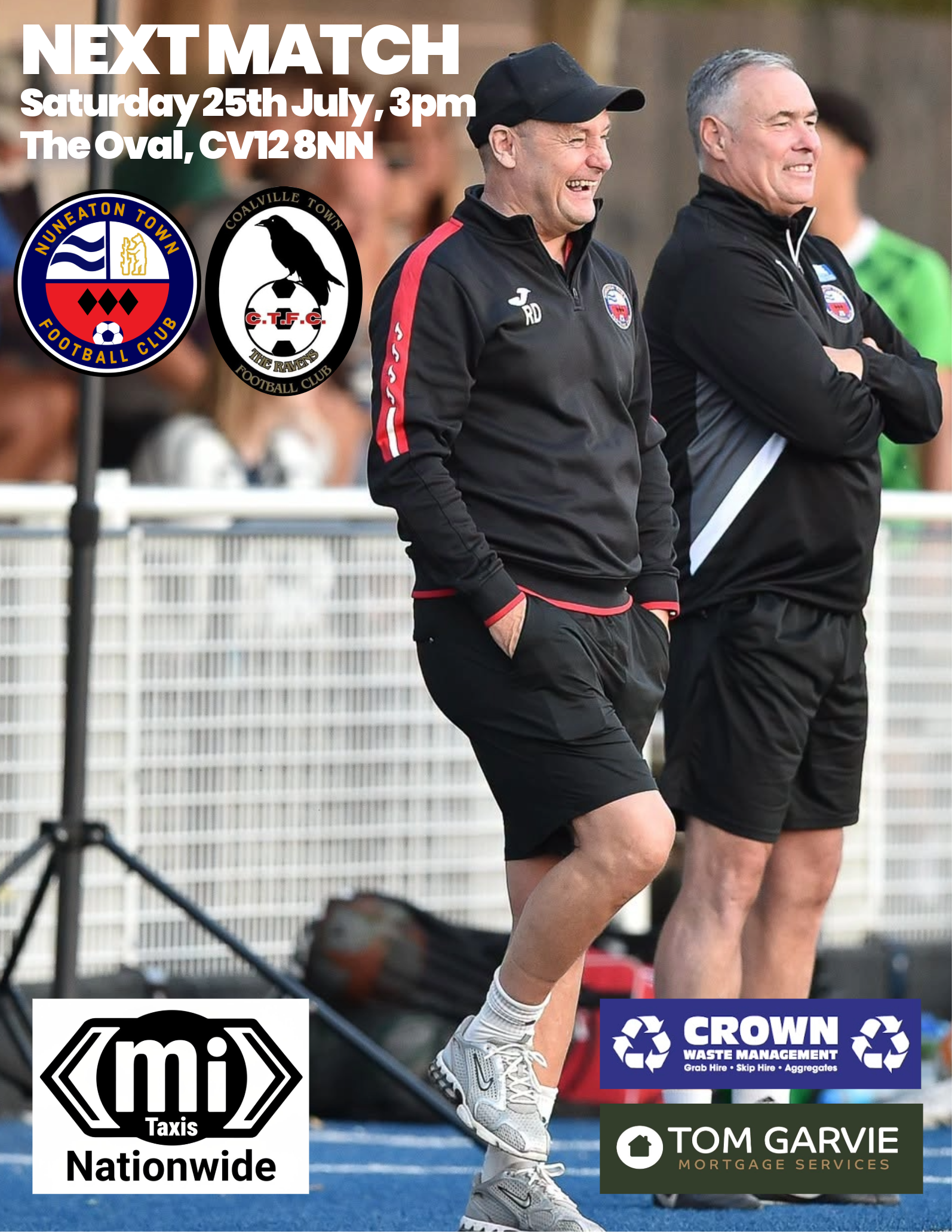 Match Preview: Coalville Town (H-PSF), Sat 25th July, 3pm