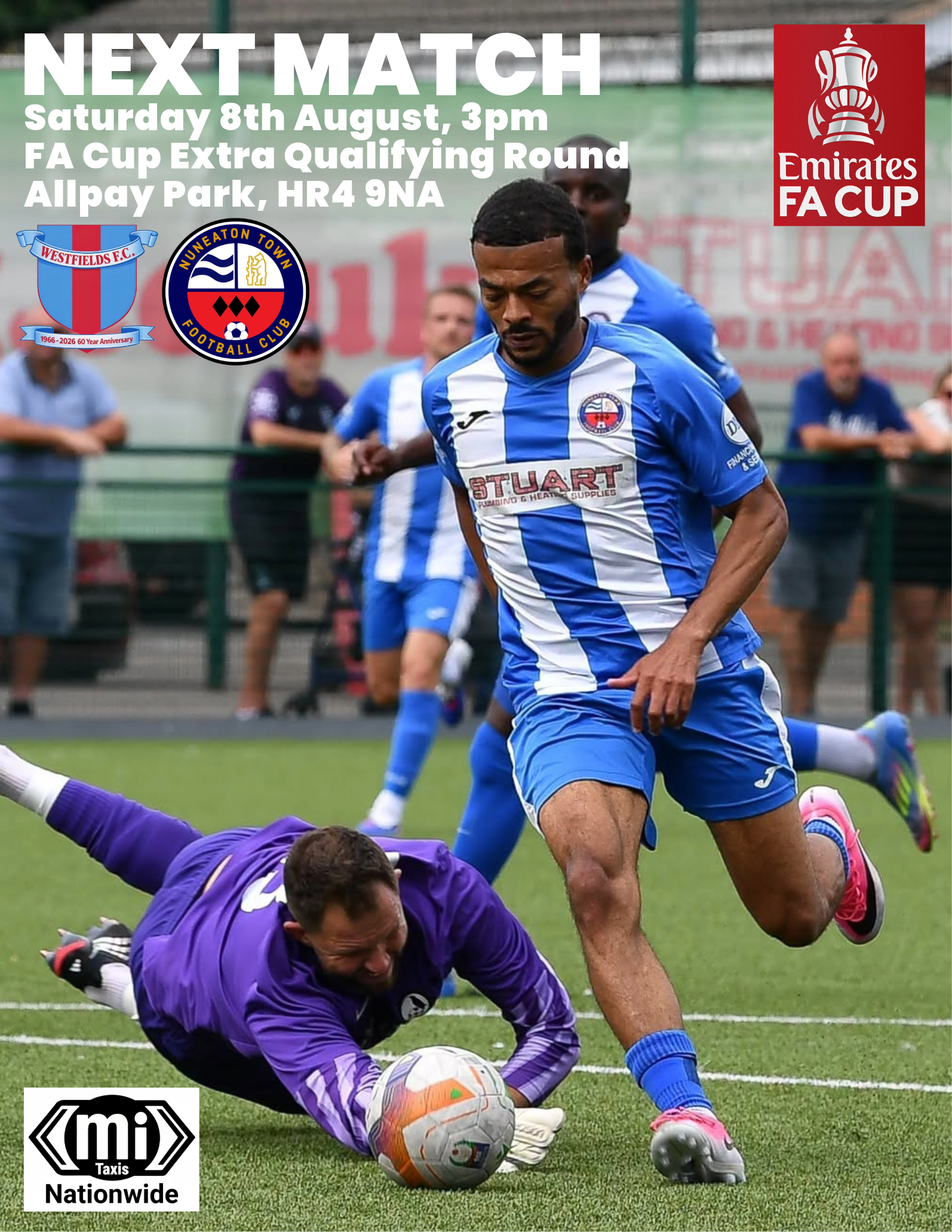 Match Preview: Westfields (A - FA Cup), sat 8th August, 3pm