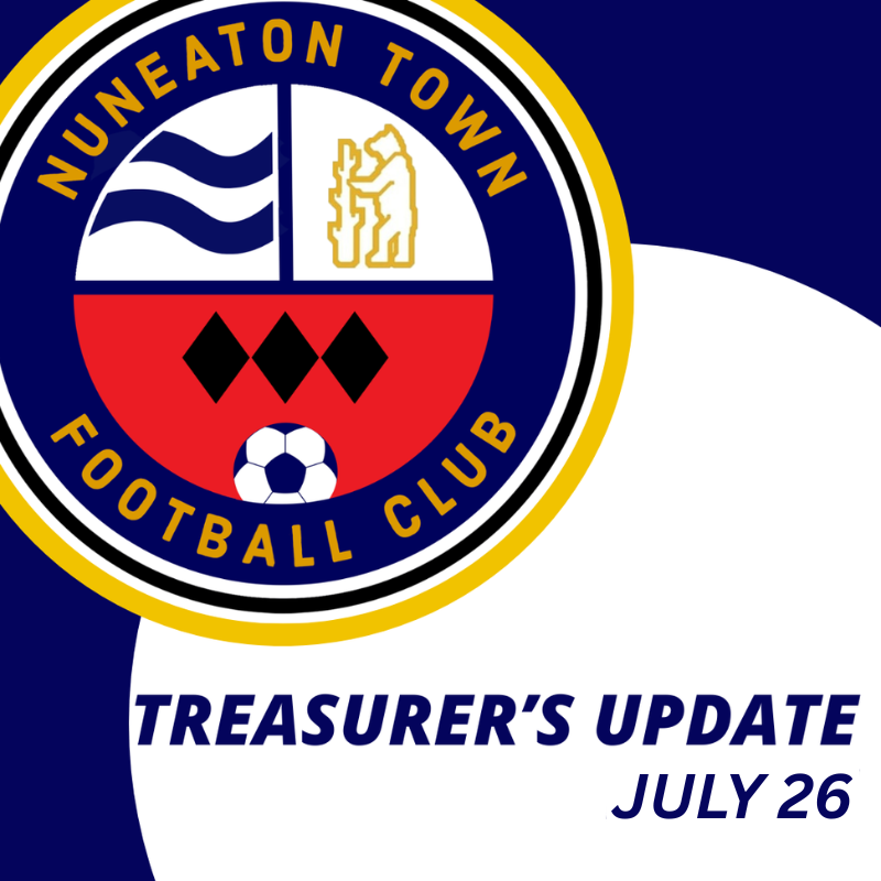 Treasurers Update - July 2026