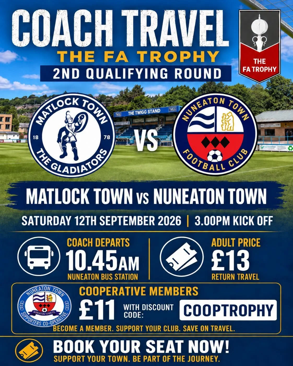 Coach Travel to Matlock - Sat 12th Sept