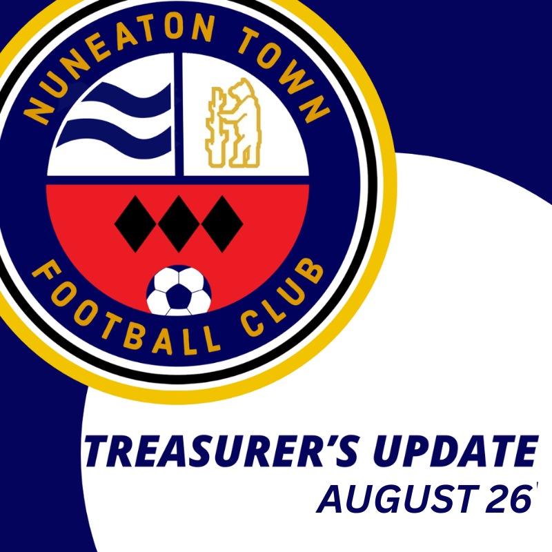 Treasurer’s Update - August 2026