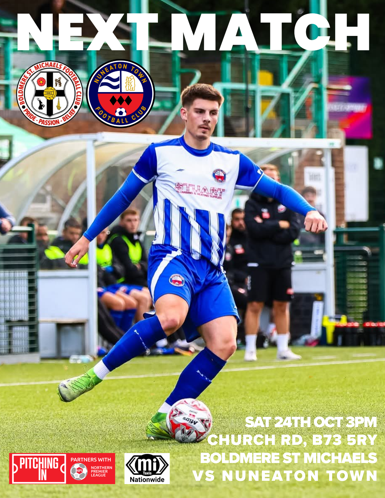 Match Preview: Boldmere St Michaels (A), Sat 2th Oct, 3pm