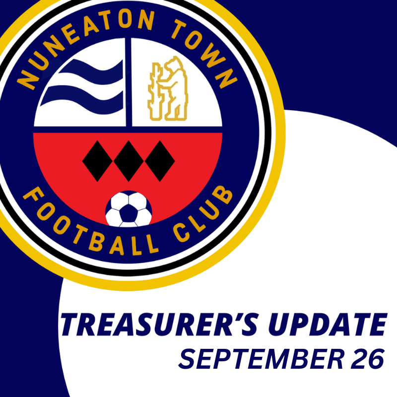 Treasurer’s Update – September 2026