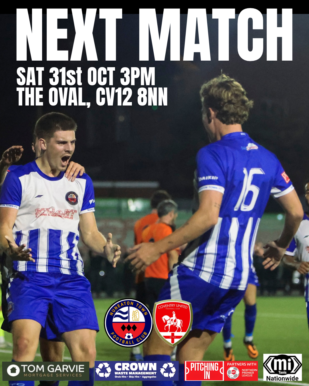 Match preview: Coventry Utd (H), Sat 31st Oct, 3pm