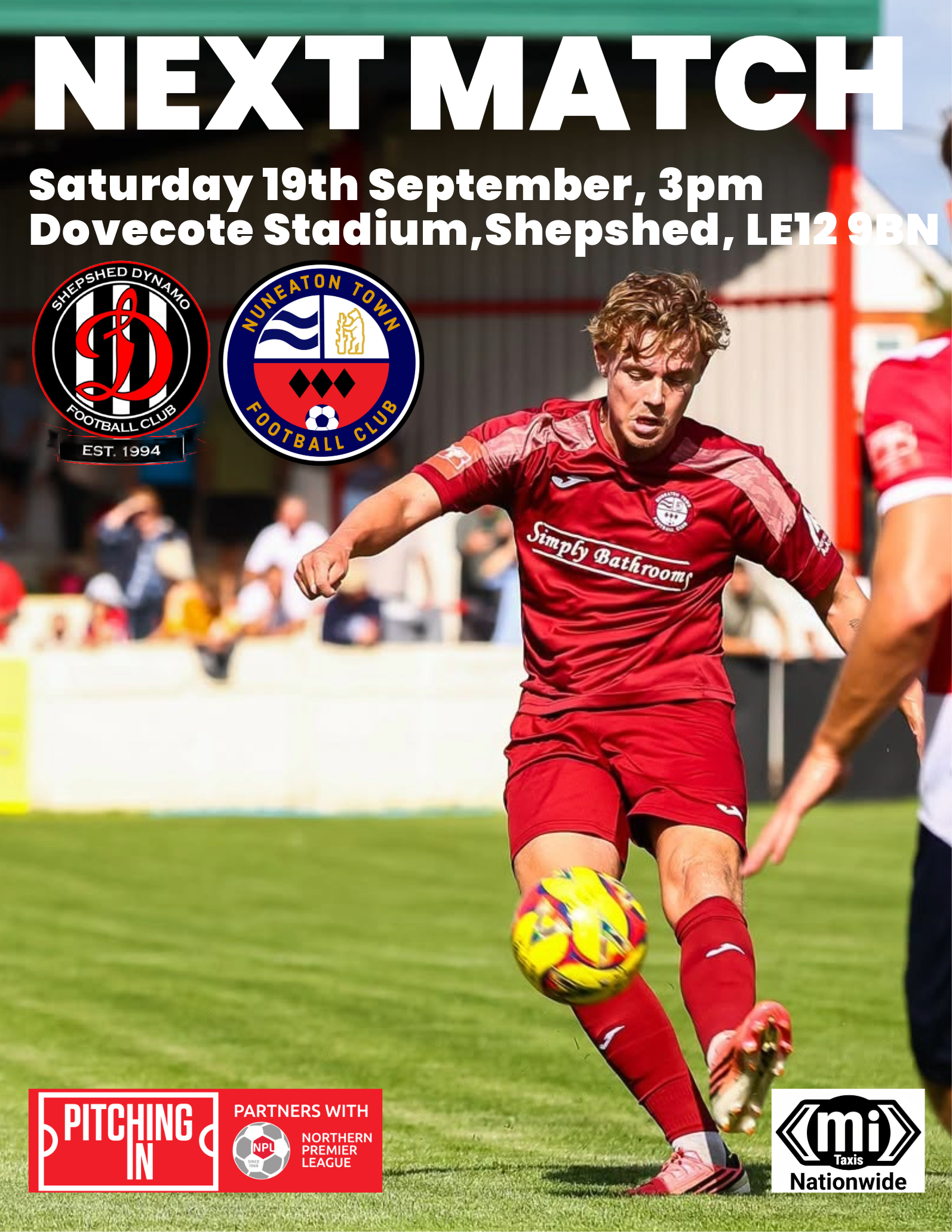Match Preview: Shepshed Dynamo (A), Sat 19th September, 3pm