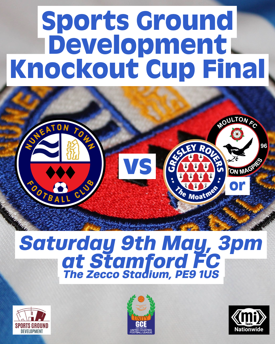 UCL Cup Final | Town Reinstated. Final on Sat 9th May at Stamford FC