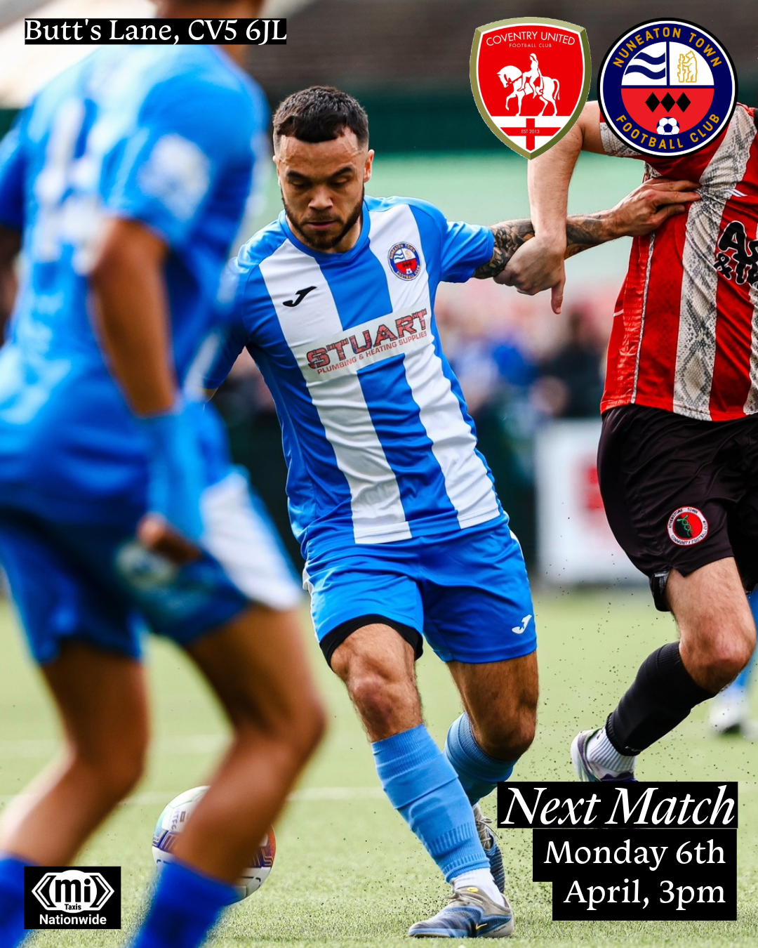 Match Preview: Coventry United (A), Mon 6th April, 3pm