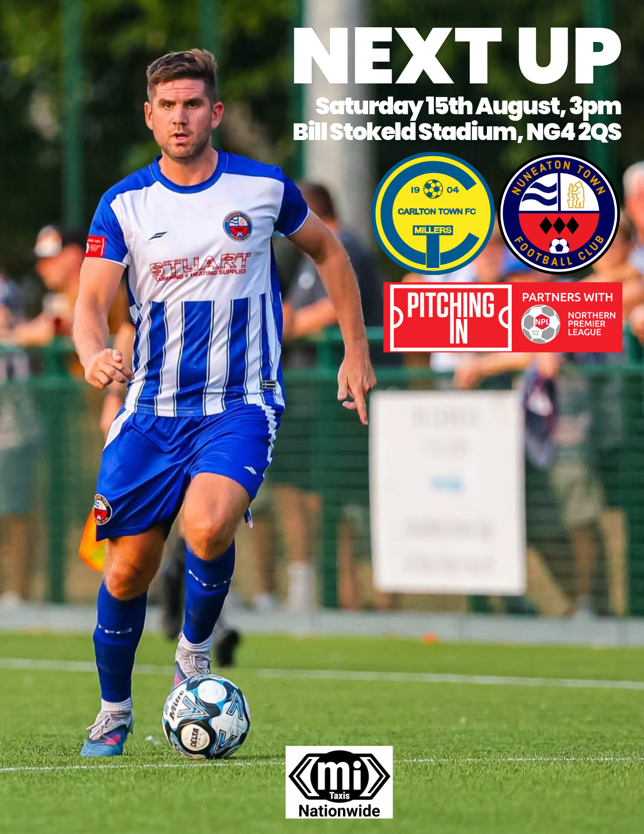 Match Preview: Carlton Town (A), Sat 15th Aug, 3pm