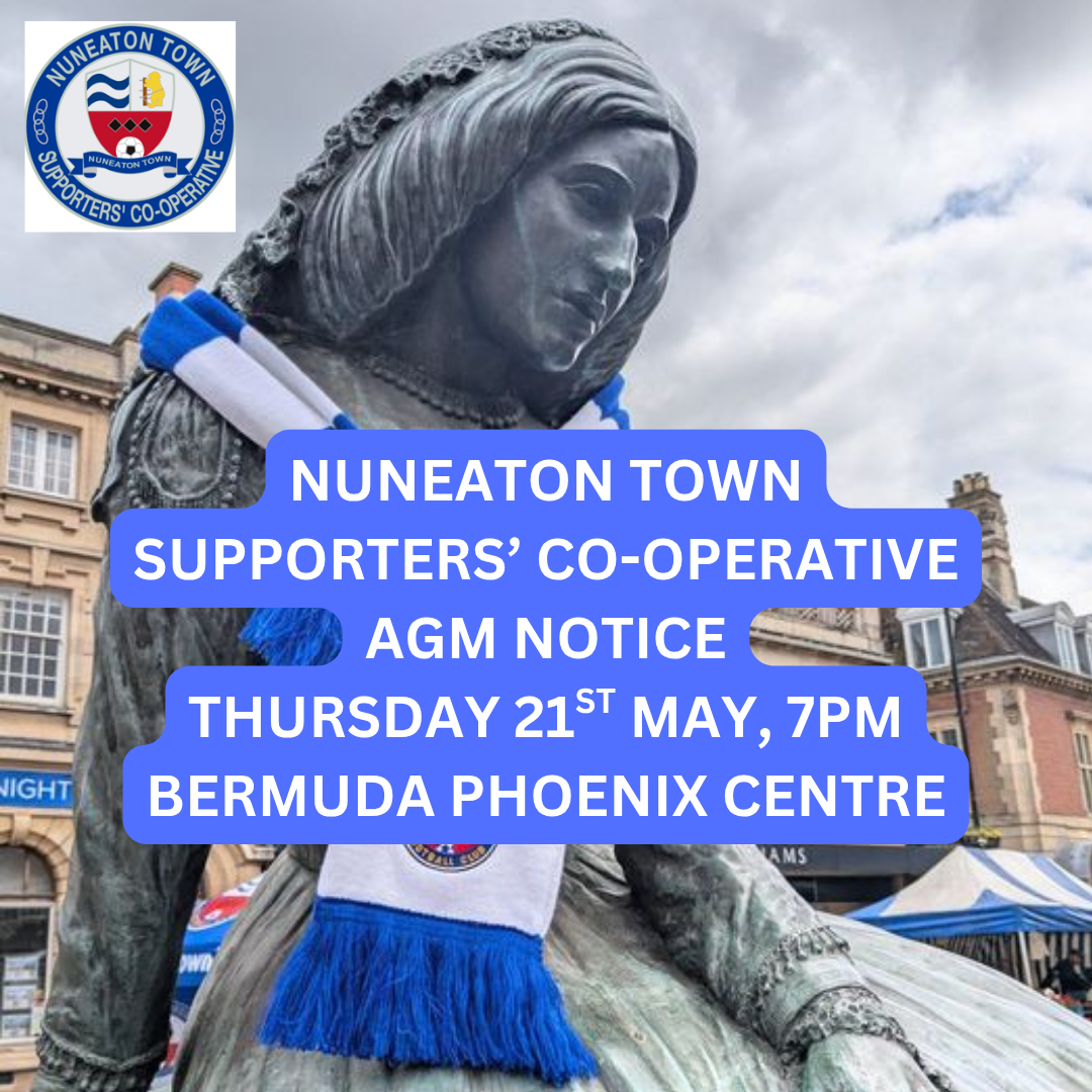 Supporters’ Co-Operative AGM NOtice - 21.05.26, 7pm - Bermuda Phoenix Centre