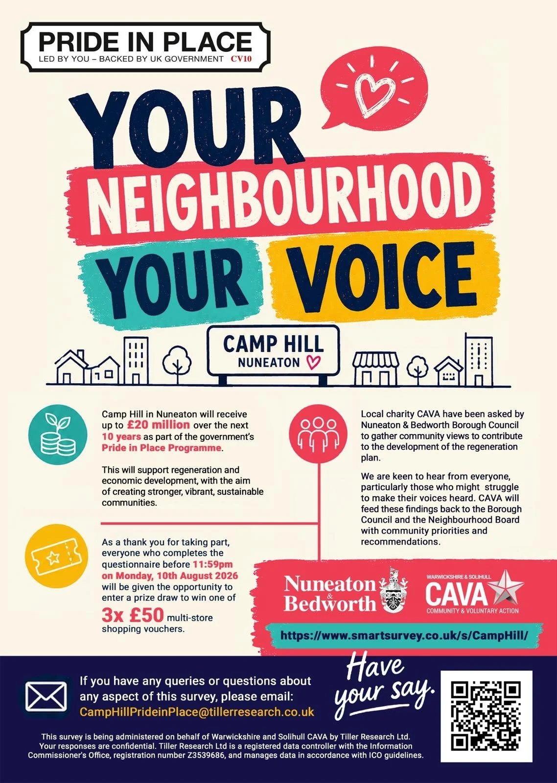 Help The Club By Filling In the Camp Hill Pride In place Survey