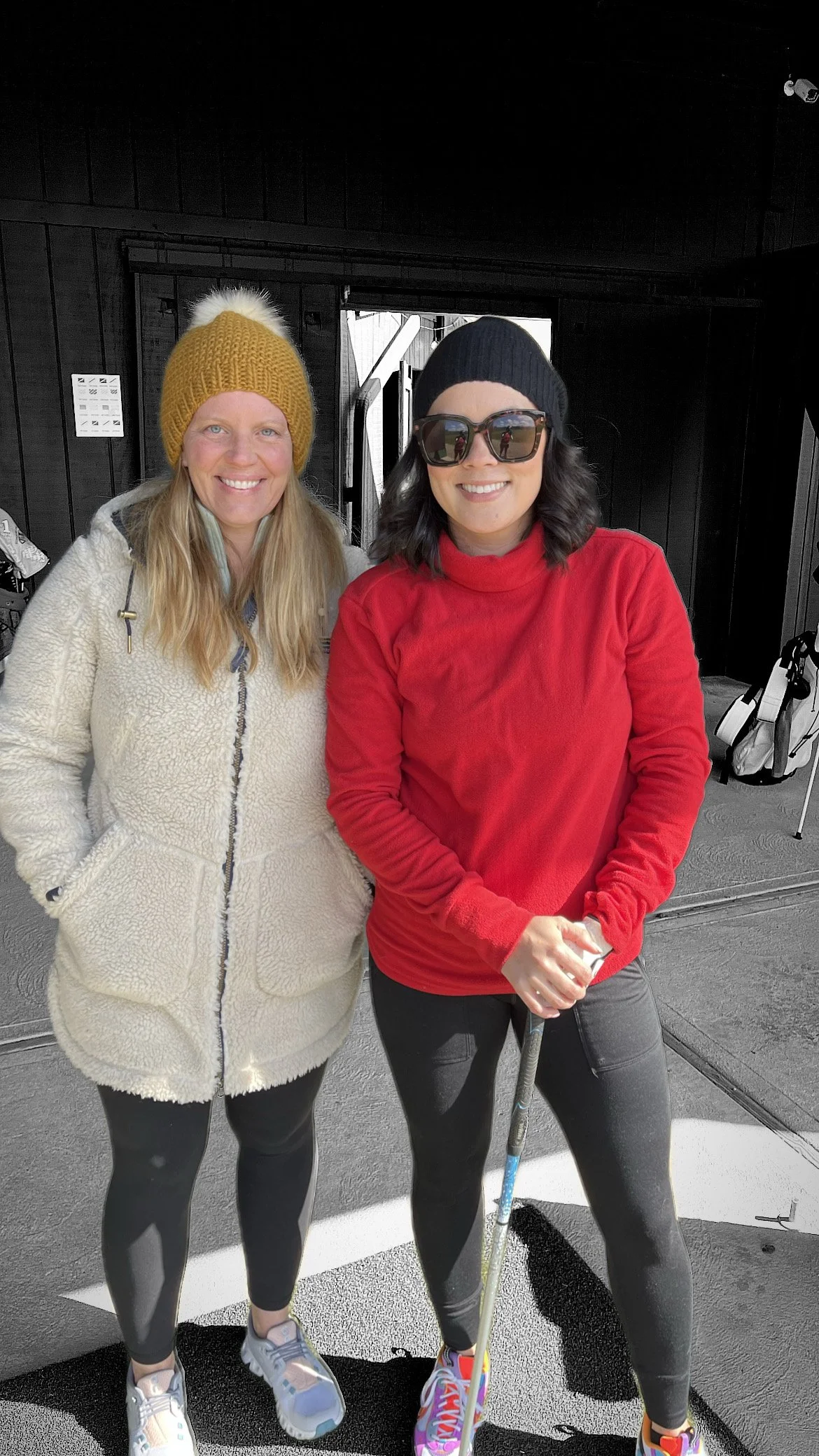 It could be 20 degrees outside like this April 8th day in 2023 - and that won't stop us from meeting up at The Acres for Brunch & Buckets - covered & heated bays are key!