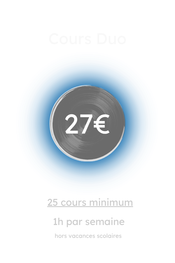 Cours de Chant, Inscription Année Duo  - 27€ par personne