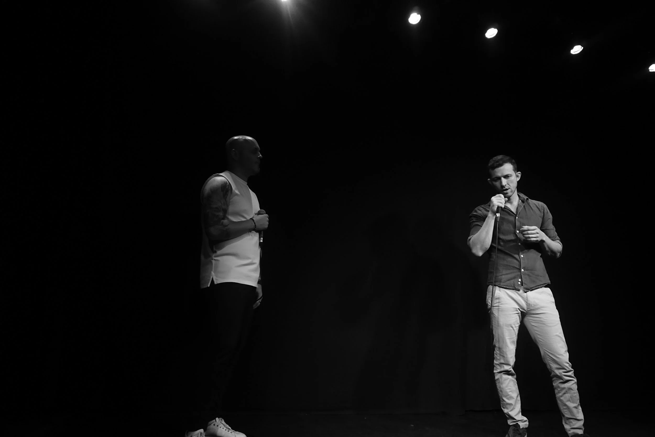 Duo d’élèves de Studio Origin lors d’un concert