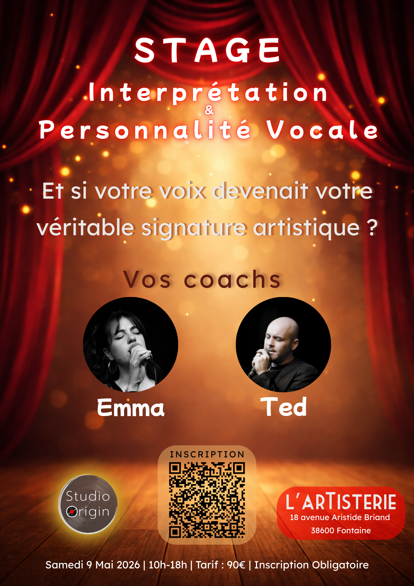 Stage Interprétation &amp; Personnalité Vocale