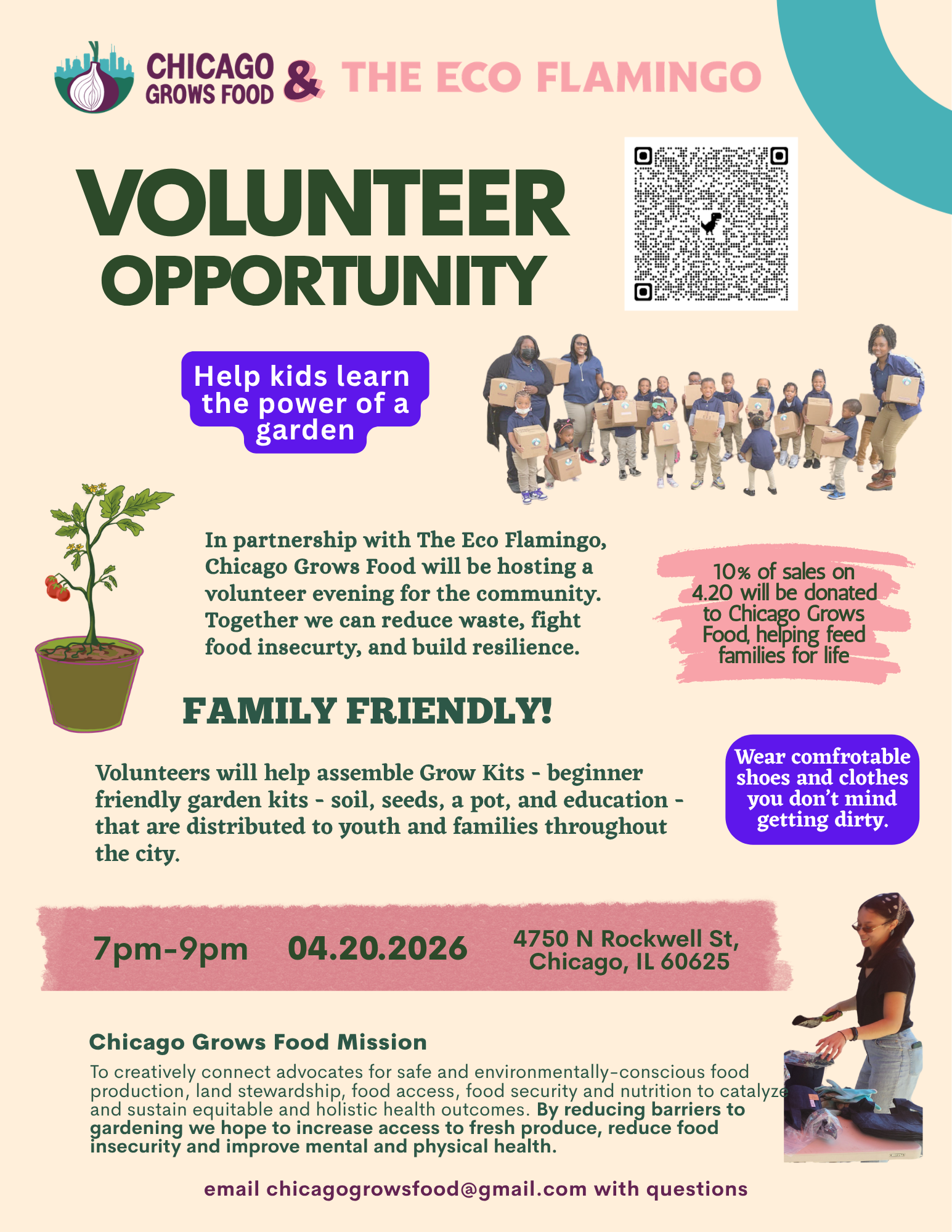EVENT: COMMUNITY SOCIAL + VOLUNTEER NIGHT WITH CHICAGO GROWS FOOD