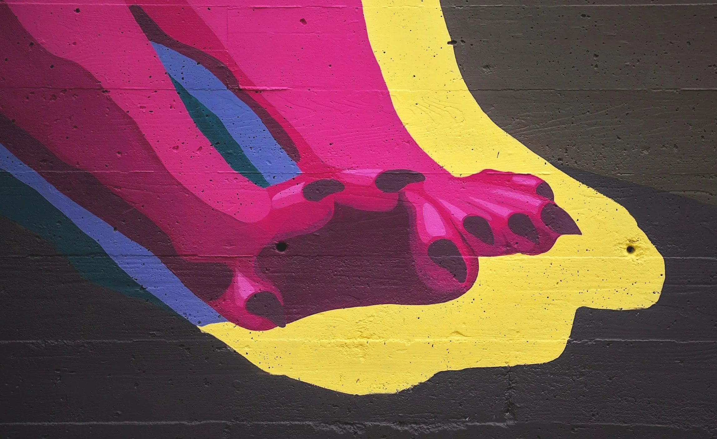 Detail shot of the squirrel to beans from Shelly Metzger, Acorn Murals, Places to Go mural. This mural was painted in partnership with The Broad Strokes Project, for the town of Longview, WA. Located on the backside of the Elam's building off of Comm