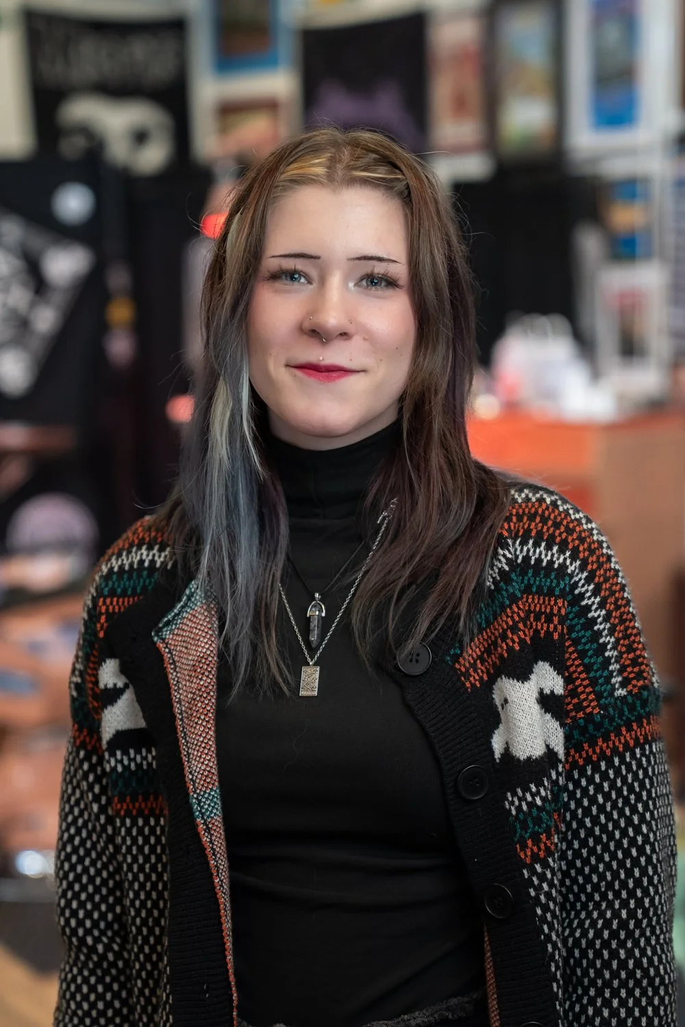 Experienced piercer providing safe cartilage, helix, and lobe piercings at Caddy Daddys professional piercing studio in Redding.