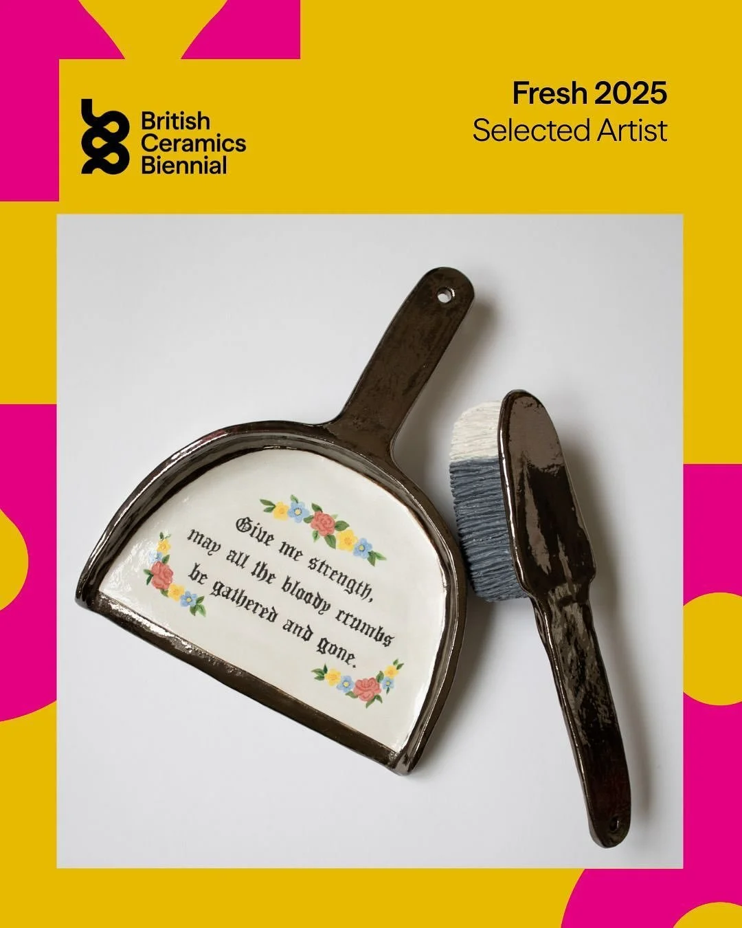 Super excited to share that I have been selected to be part of Fresh 2025 @british_ceramics_biennial 

I&rsquo;m so excited to share my installation &lsquo;Domestic Rituals&rsquo; and &lsquo;Kettle Reliquary&rsquo; at the Biennial show in the Spode W