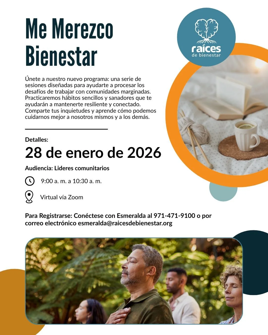 &iexcl;Ha llegado el momento! 🌿 Estamos encantados de presentar nuestra sesi&oacute;n inaugural de Merezco Bienestar y queremos que participes. &Uacute;nete a nosotros para explorar nuevos m&eacute;todos de sanaci&oacute;n y herramientas de resilien
