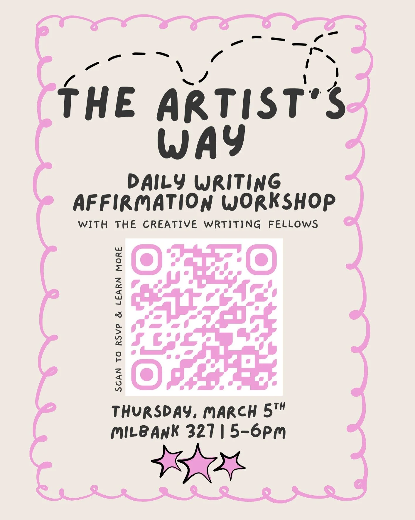 Tell that pesky voice in your head that&rsquo;s stopping you from writing to get out of the way! Using The Artist&rsquo;s Way (by Julia Cameron) for structure and inspiration, this workshop will give writers relief through offering different daily wr
