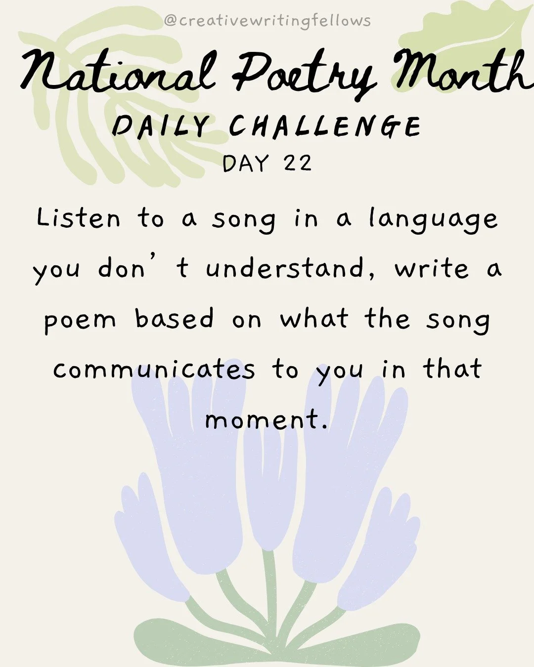The final stretch💫 thank you for celebrating #NationalPoetryMonth with us!🌿🍄🐛💐