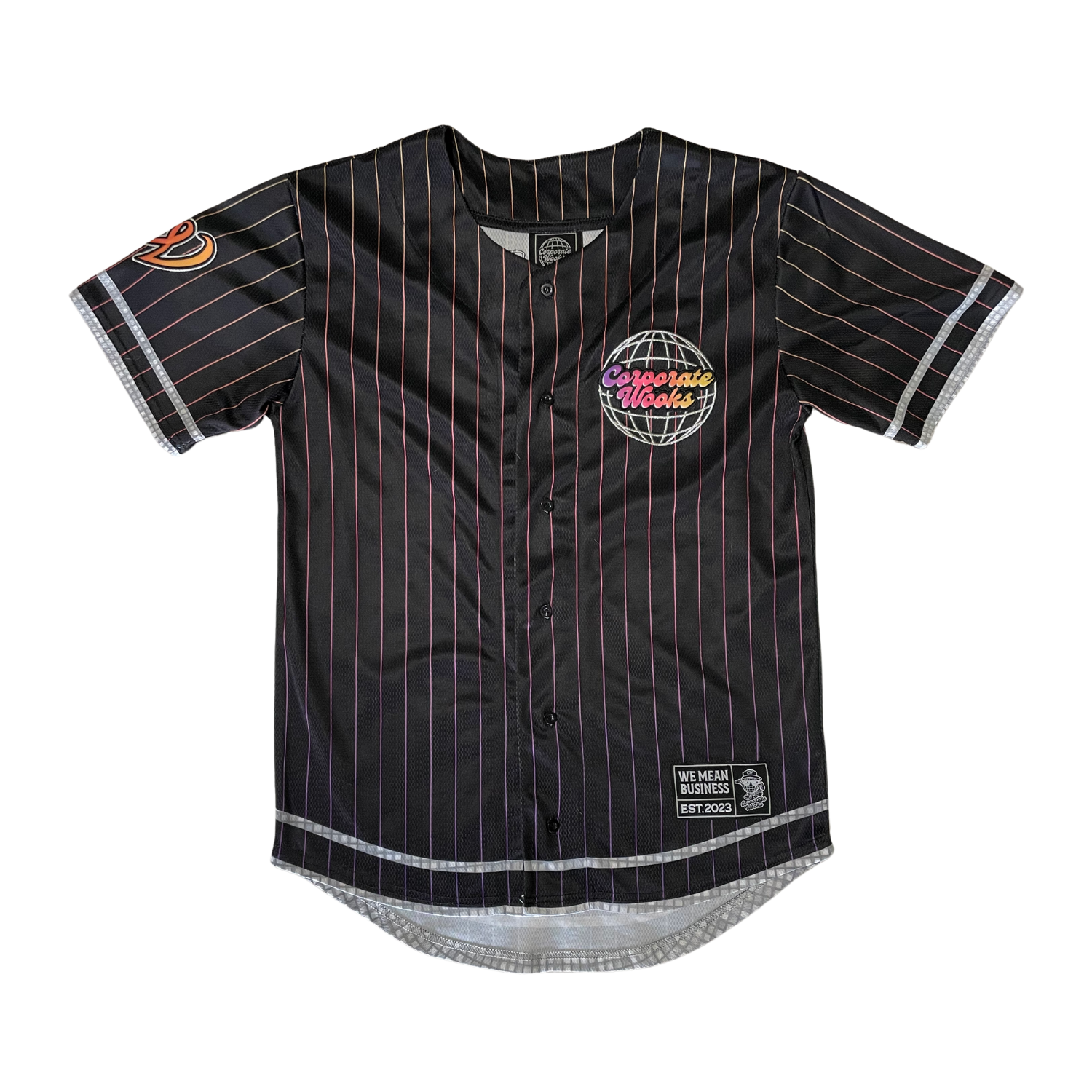 Silver Line Baseball Jersey