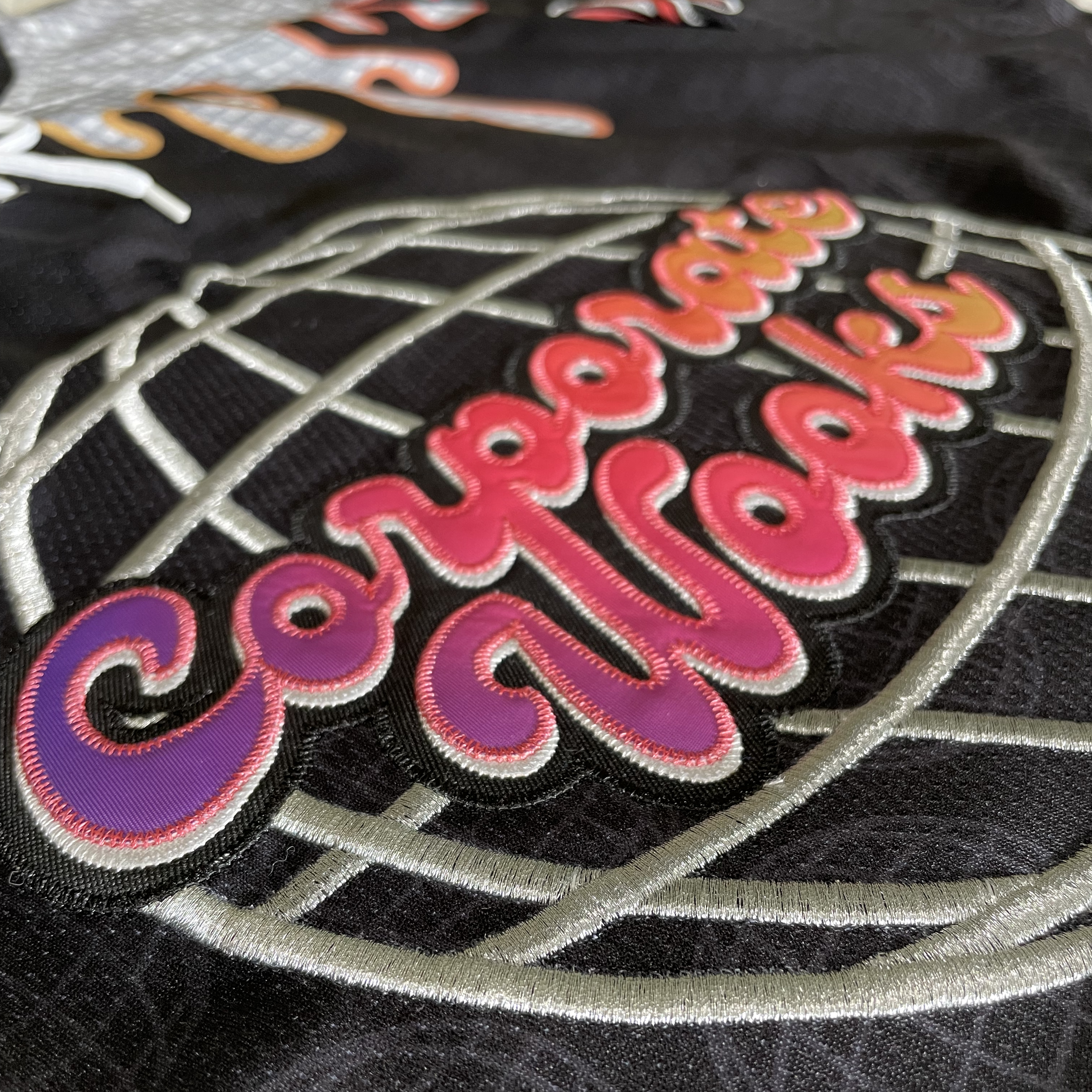 Silver Line Hockey Front CW Disco Globe Logo.png