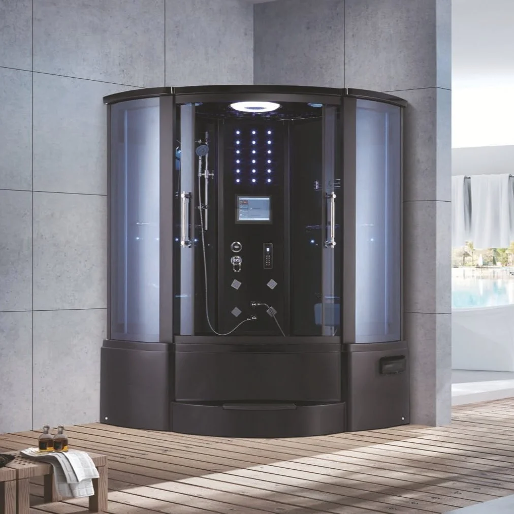 Black Steamroom with LCD Display