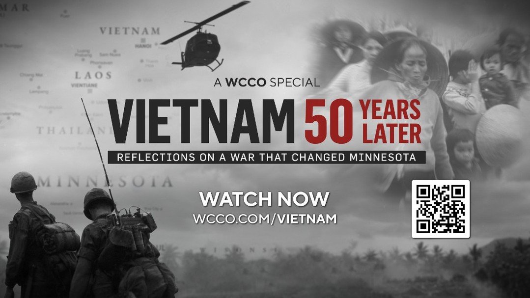 Today's the day! 🎥 The powerful 1-hour documentary about the Vietnam War and how it changed Minnesota is now live! Watch the full film on WCCO’s YouTube channel and explore more at https://www.cbsnews.com/minnesota/vietnam/. Plus, catch excerp