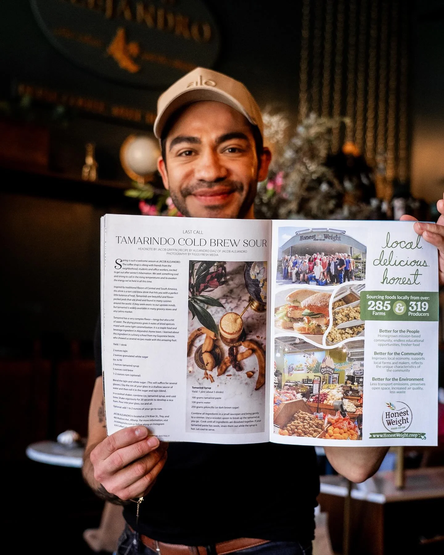 Pick up a copy of our new spring issue from @ja.coffeeculture in Troy or @pequeno.ja in Albany (or any of our other wonderful distributors below), and find the recipe for @baristaonthestreets&rsquo;s Tamarindo Cold Brew Sour in its pages! 

If you&rs