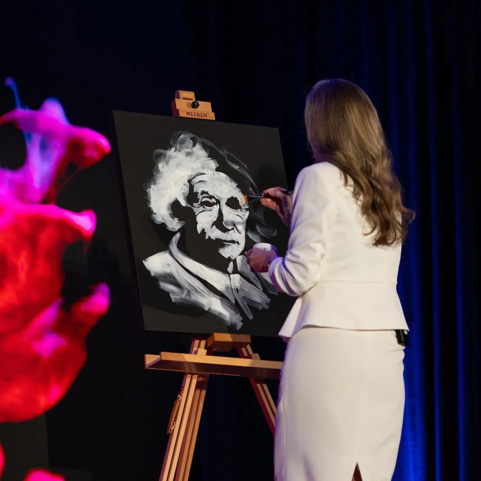 Heather Hodges, PhD Keynote Speaker on Creativity and Innovation and Speed-Painter