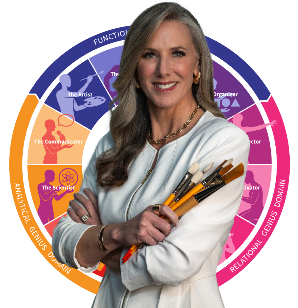Heather Hodges is a keynote speaker known for blending story, science, and speed-painting in unforgettable presentations. She is the creator of The Hodges 12 Types of Creative Genius™ a framework that captures twelve distinct types of creativity.