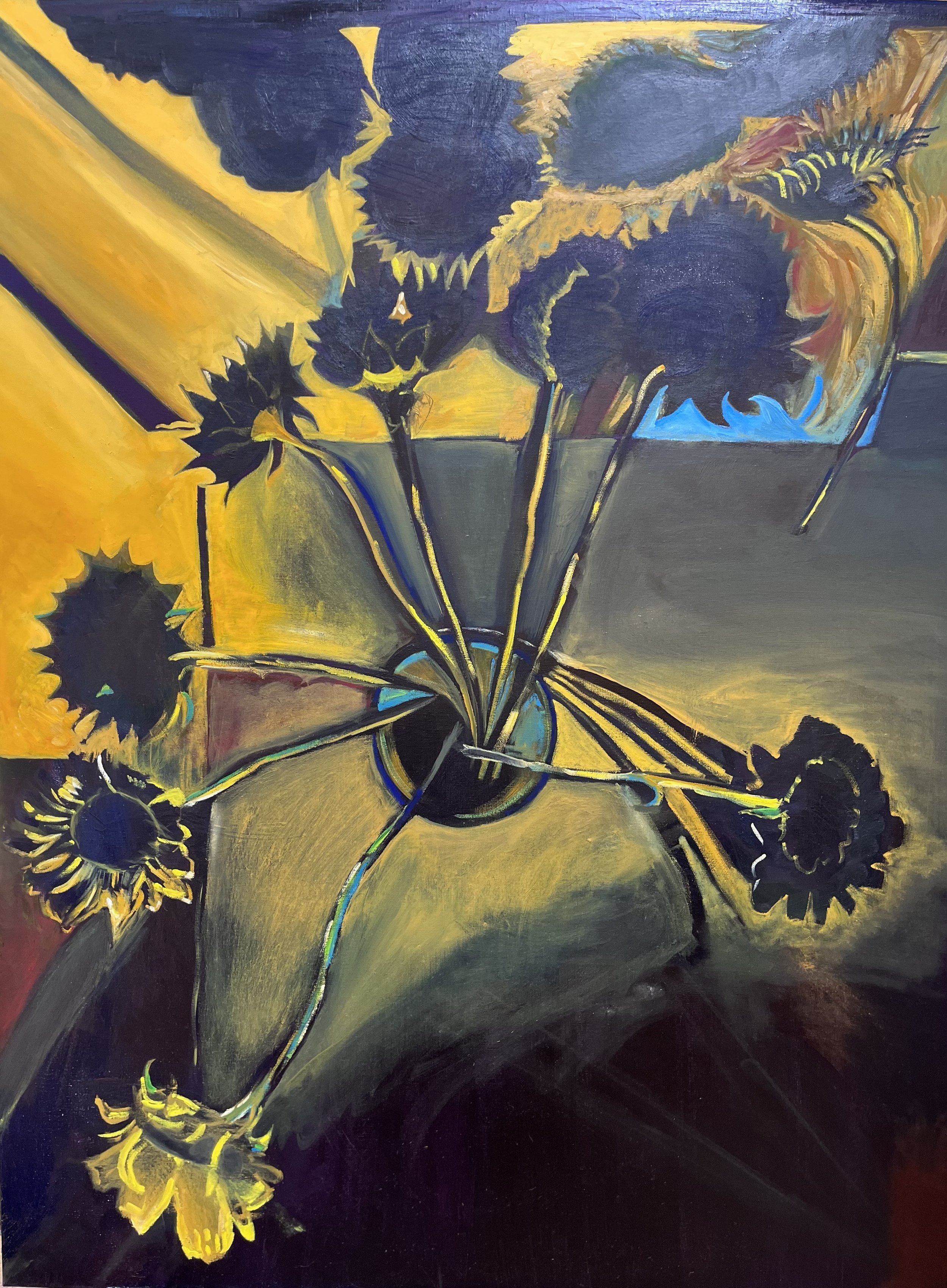 "Goodbye Is Not the End" oil on canvas.