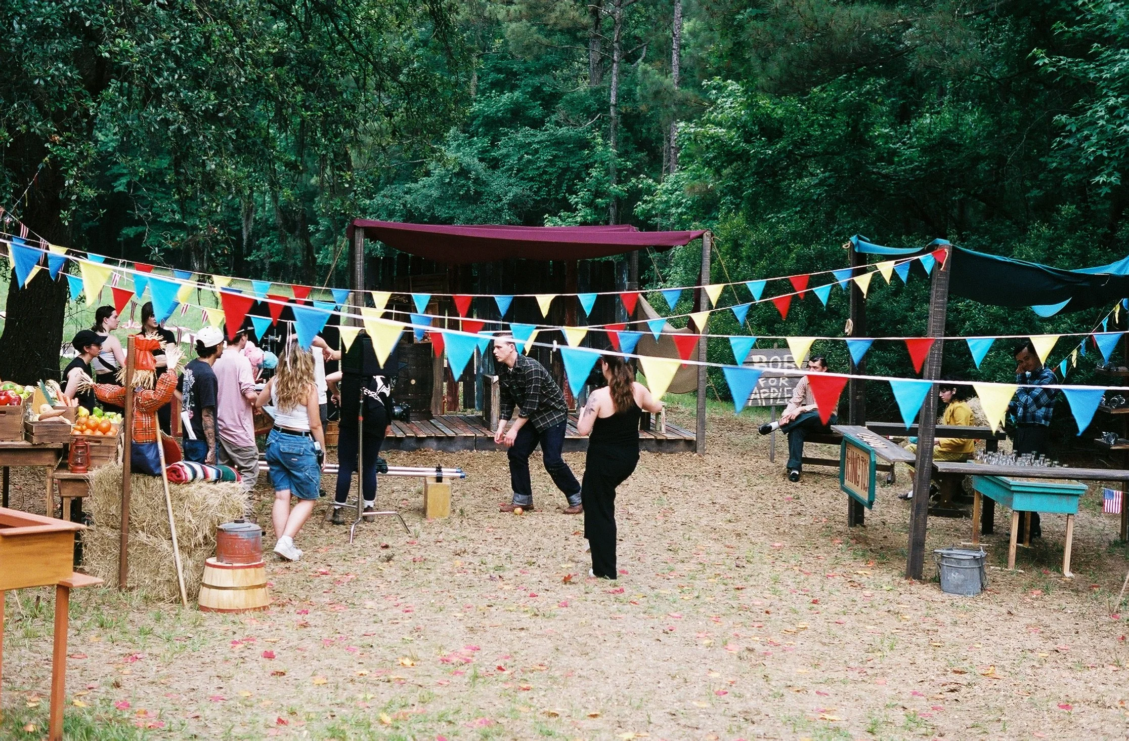 "Last Apple" Booths - Set constructed on location